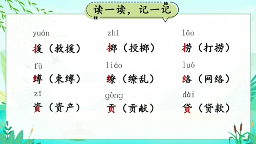 统编版语文三年级下册第一单元复习课件-