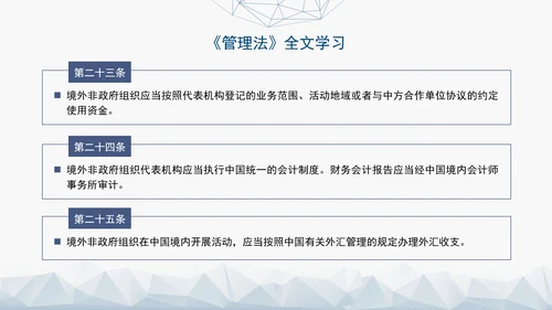 2024中华人民共和国境外非政府组织境内活动管理法解读PPT