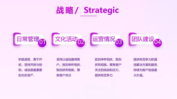 紫色项目工作开展计划商务动态PPT