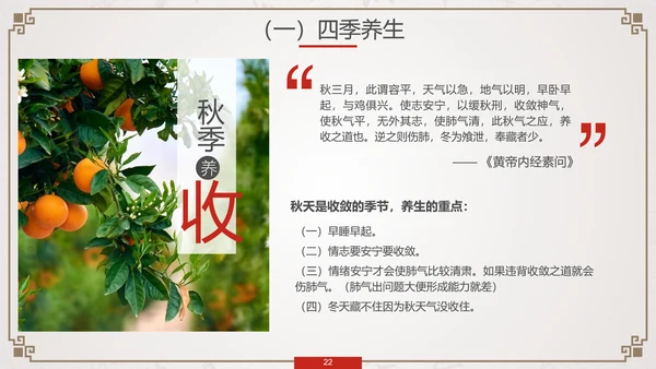 养生知识与健康管理PPT模板