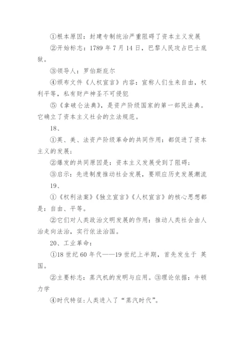 初三上册历史知识点归纳.docx