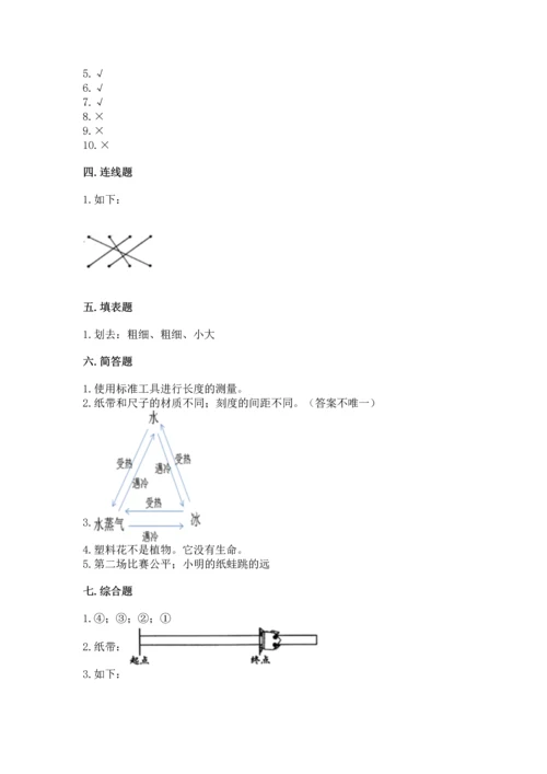 教科版科学一年级上册期末测试卷及参考答案1套.docx