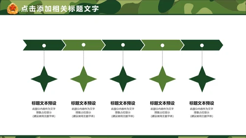 迷彩八一军队国防部队建设PPT模板