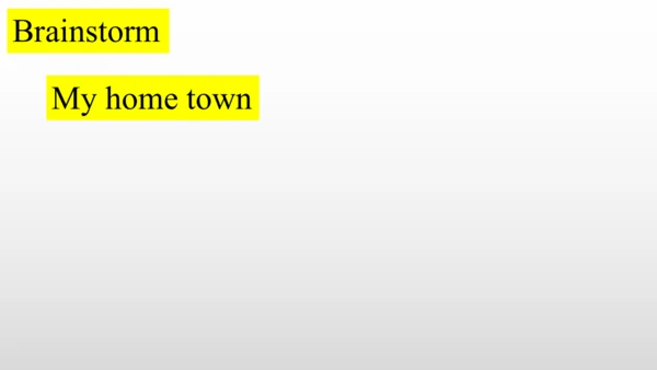 Module 2 My home town and my country(写作课)18张PPT