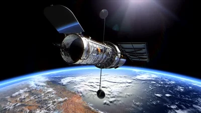 宇宙浩瀚太空卫星科技PPT动态模板