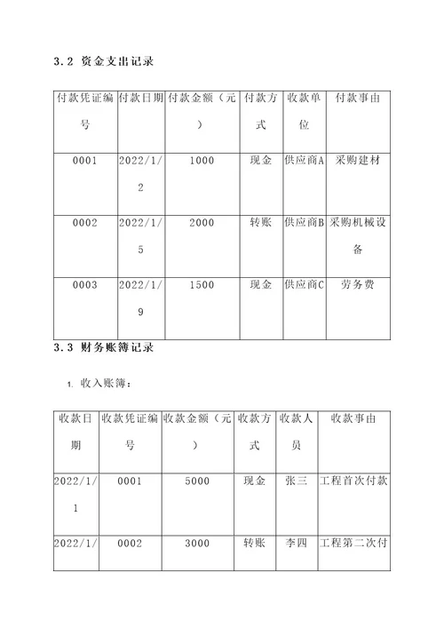 工程项目财务清账方案