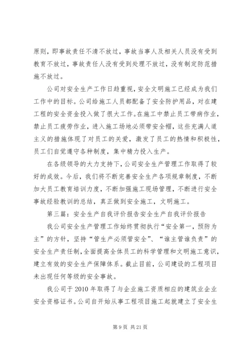 安全生产自我评价报告 (6).docx