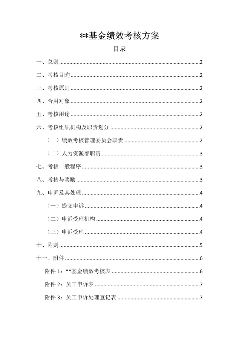 基金公司绩效考核方案.docx