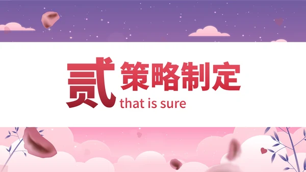 卡通浪漫插画七夕活动策划PPT模板