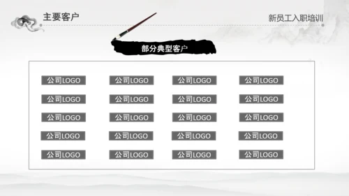 水墨企业公司新员工入职培训动态PPT模板