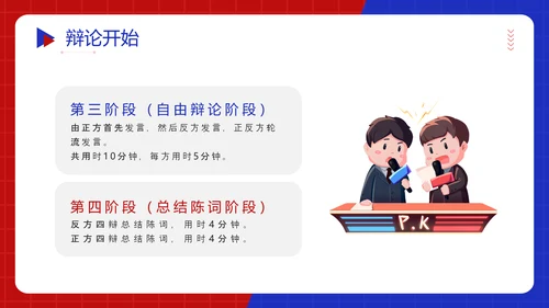 红蓝对抗赛PK超级辩论赛ppt模板