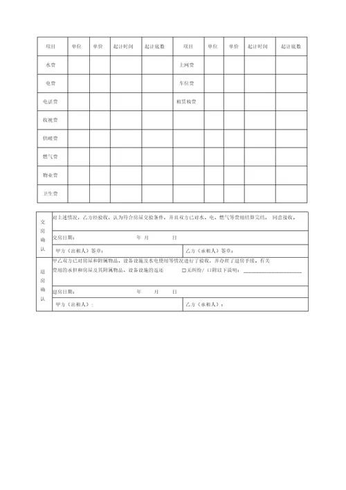 通用版呼和浩特市房屋租赁合同自行成交版