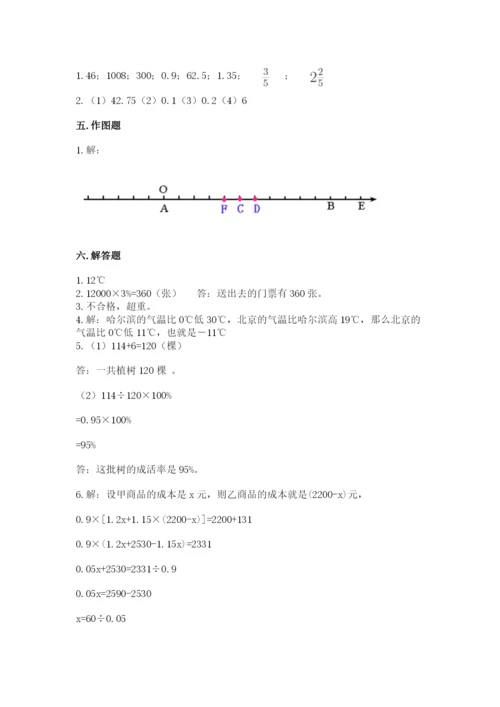 冀教版小升初数学模拟试卷附答案【完整版】.docx