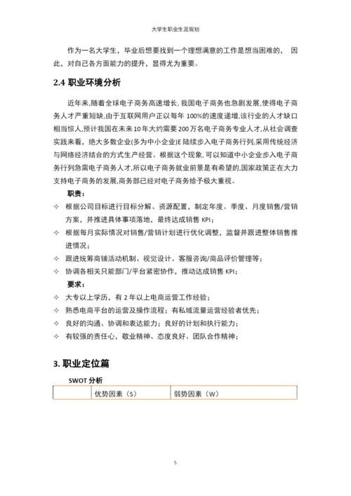 11页3900字广播电视学专业职业生涯规划.docx