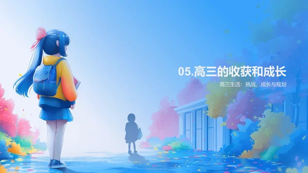 高三生活学习总结PPT模板