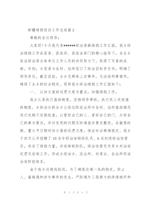 新疆维稳信访工作总结.docx