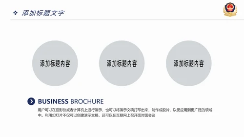 稳重大气公安警察年度工作汇报PPT模板