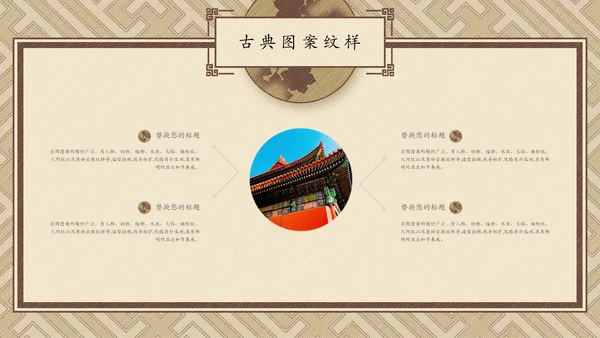 中国传统纹样宣传介绍通用PPT模板