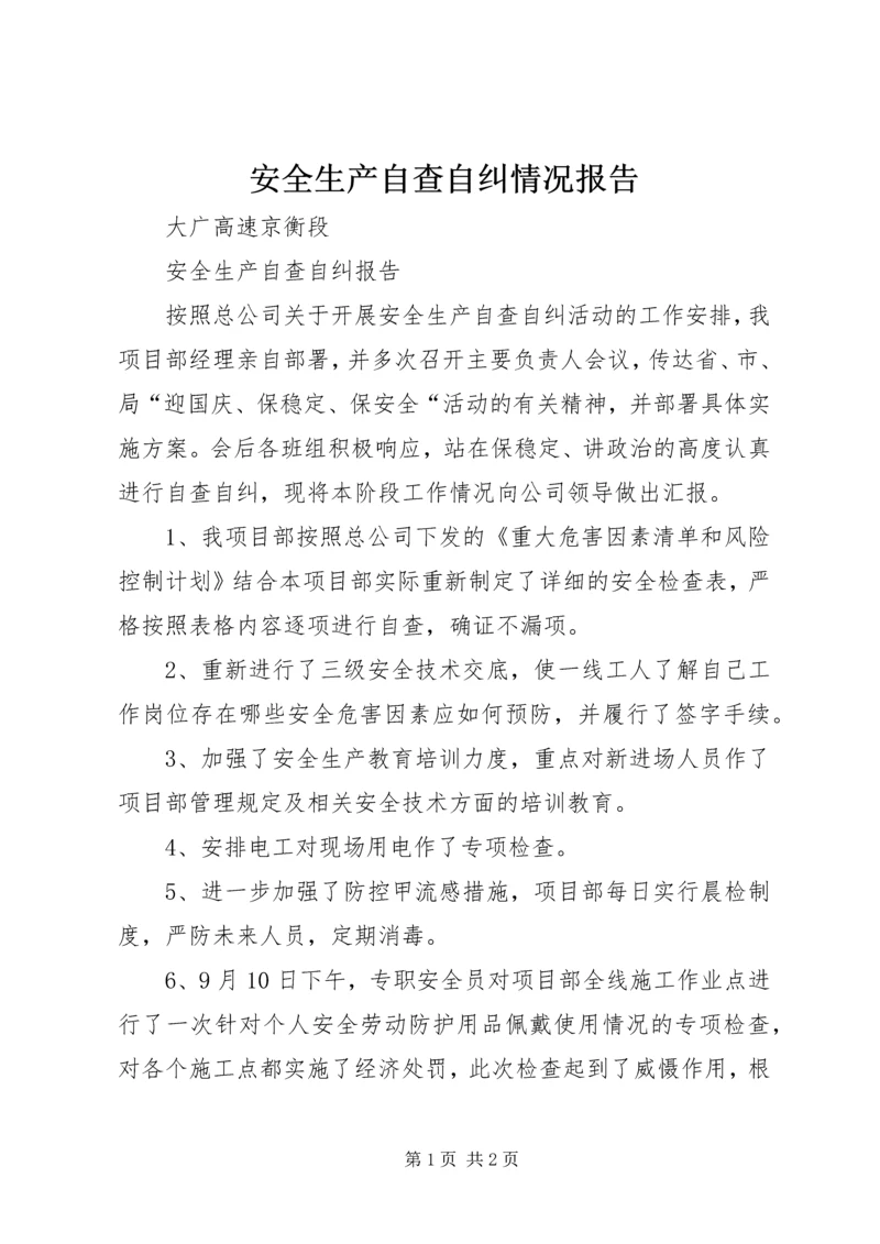 安全生产自查自纠情况报告 (5).docx