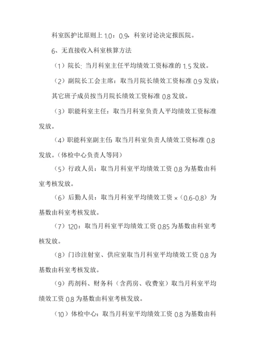 医院2021年绩效考核分配实施方案（详细具体）.docx