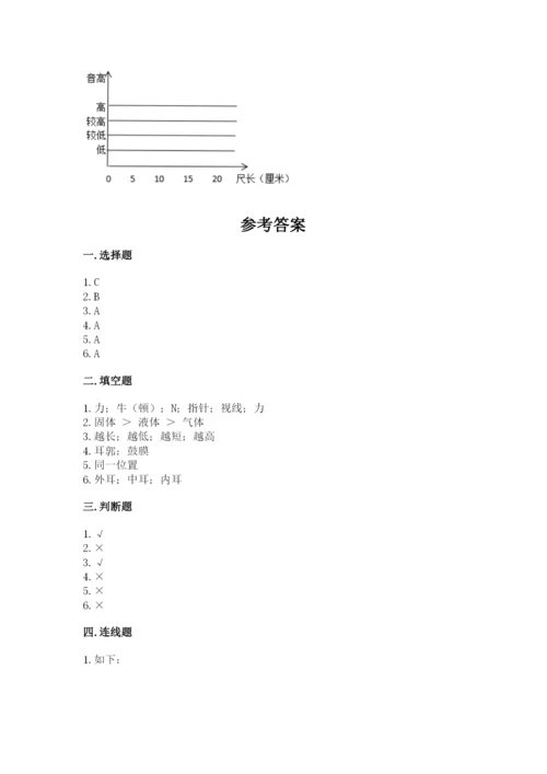 教科版四年级上册科学期末测试卷含完整答案（有一套）.docx