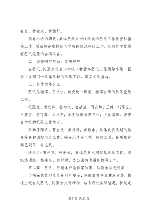 防汛防溺水工作应急预案.docx