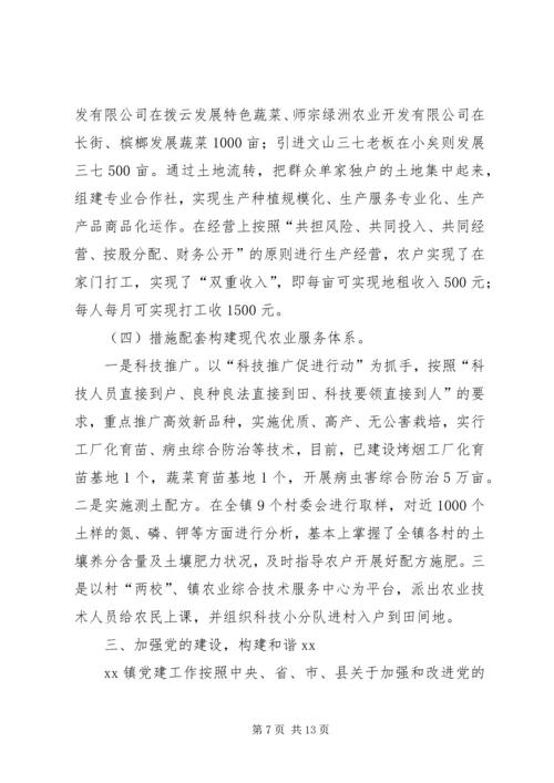 乡镇综合调研汇报.docx
