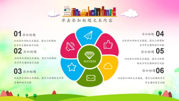 可爱卡通教育培训课件公开课家长会PPT模板