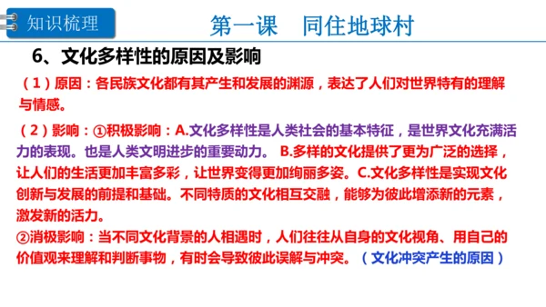 第一单元 我们共同的世界 复习课件(38张PPT )