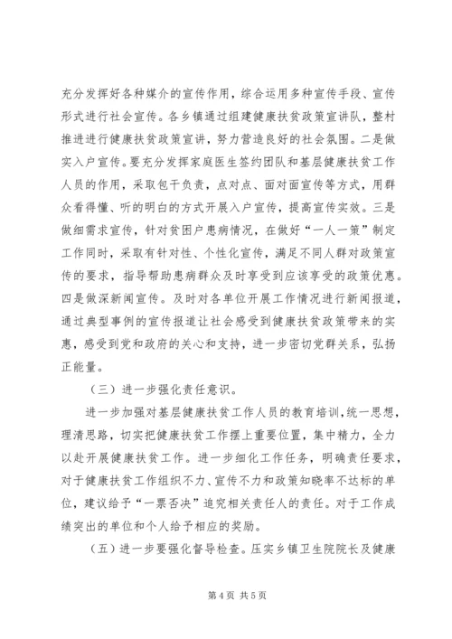 健康扶贫民主生活会个人对照检查材料.docx