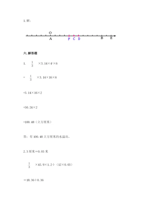 人教版六年级下册数学期末测试卷精品【满分必刷】.docx