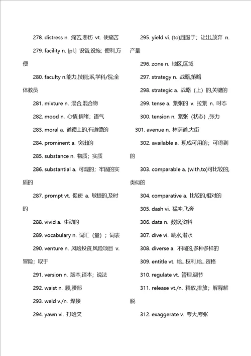 高考高频单词