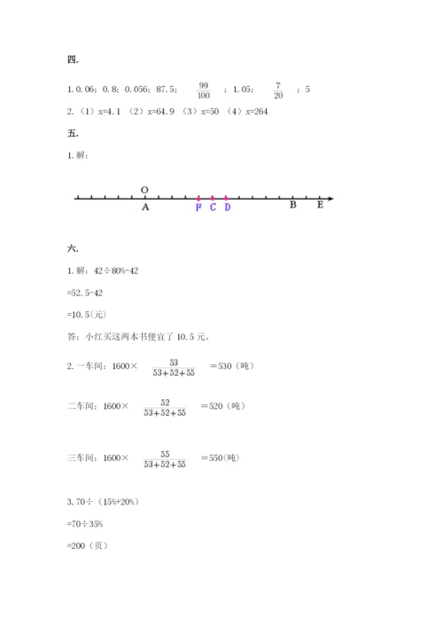 山西省【小升初】2023年小升初数学试卷【历年真题】.docx