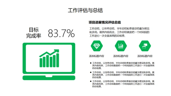 工作计划总结报告通用PPT模板