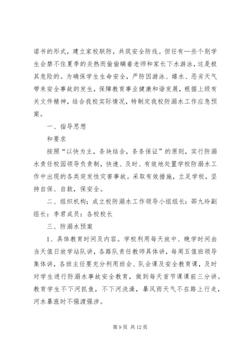 蒋集镇中心小学防溺水安全演练方案.docx