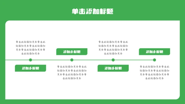 绿色简约漫画风职业规划PPT模板