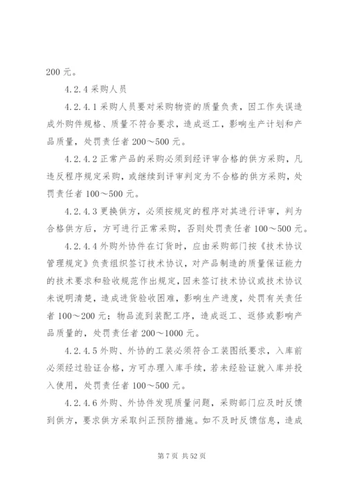 企业质量管理奖惩制度.docx