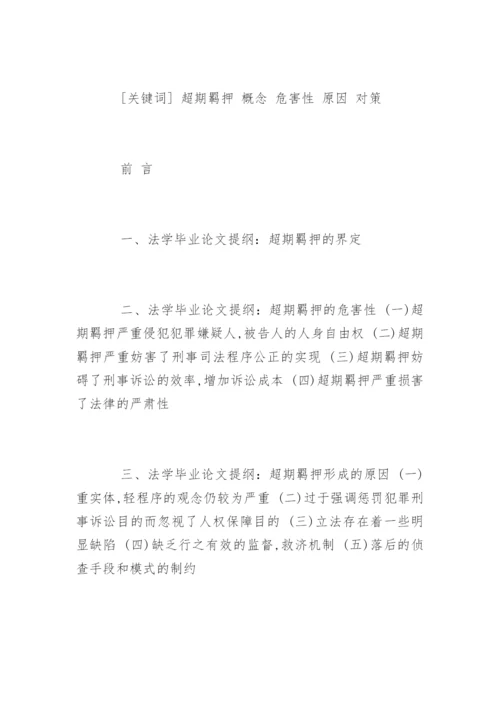 法学论文提纲精编.docx