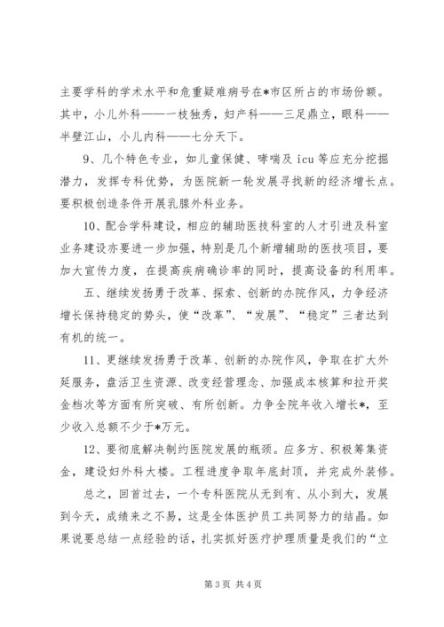 年度医院工作计划.docx