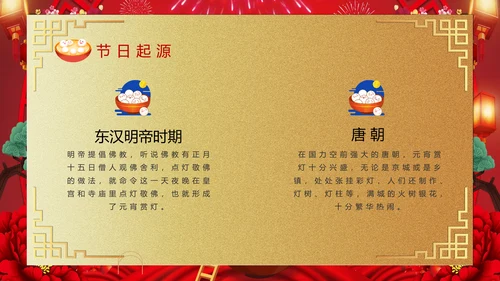 喜庆欢度正月十五元宵节PPT课件