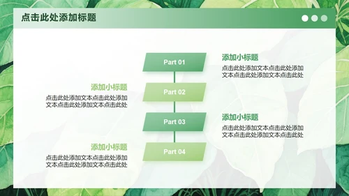 绿色小清新风大学生开学自我介绍PPT模板