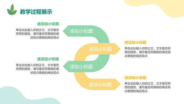 小清新教育教学通用PPT模板