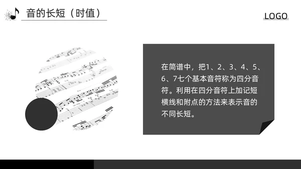 深色简约简谱基础知识PPT模板宣传PPT动态PPT
