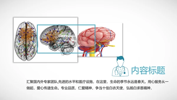 医学医疗大脑研究报告ppt动态模板