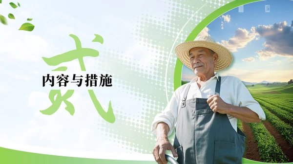绿色商务农业项目汇报PPT模板