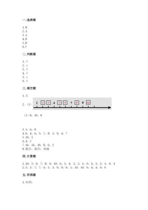 小学数学一年级上册期末测试卷及完整答案（典优）.docx