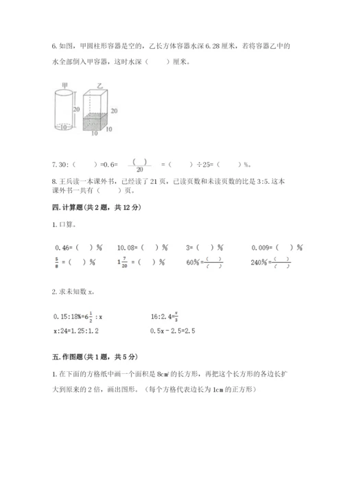 人教版六年级下册数学期末测试卷精品（名校卷）.docx