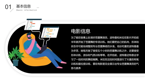 黑天鹅经典电影观后感分享PPT