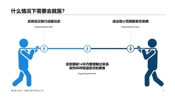 蓝色插画健康医疗工作总结PPT案例