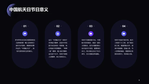 黑色创意中国航天日科普介绍PPT